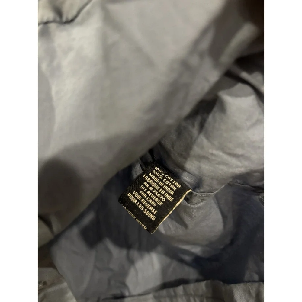 Nickel & Iron New York Mens Medium Blue Short Sleeve Button Up Shirt 100% Cotton